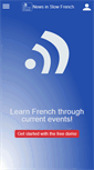 Mobile Screenshot of newsinslowfrench.com